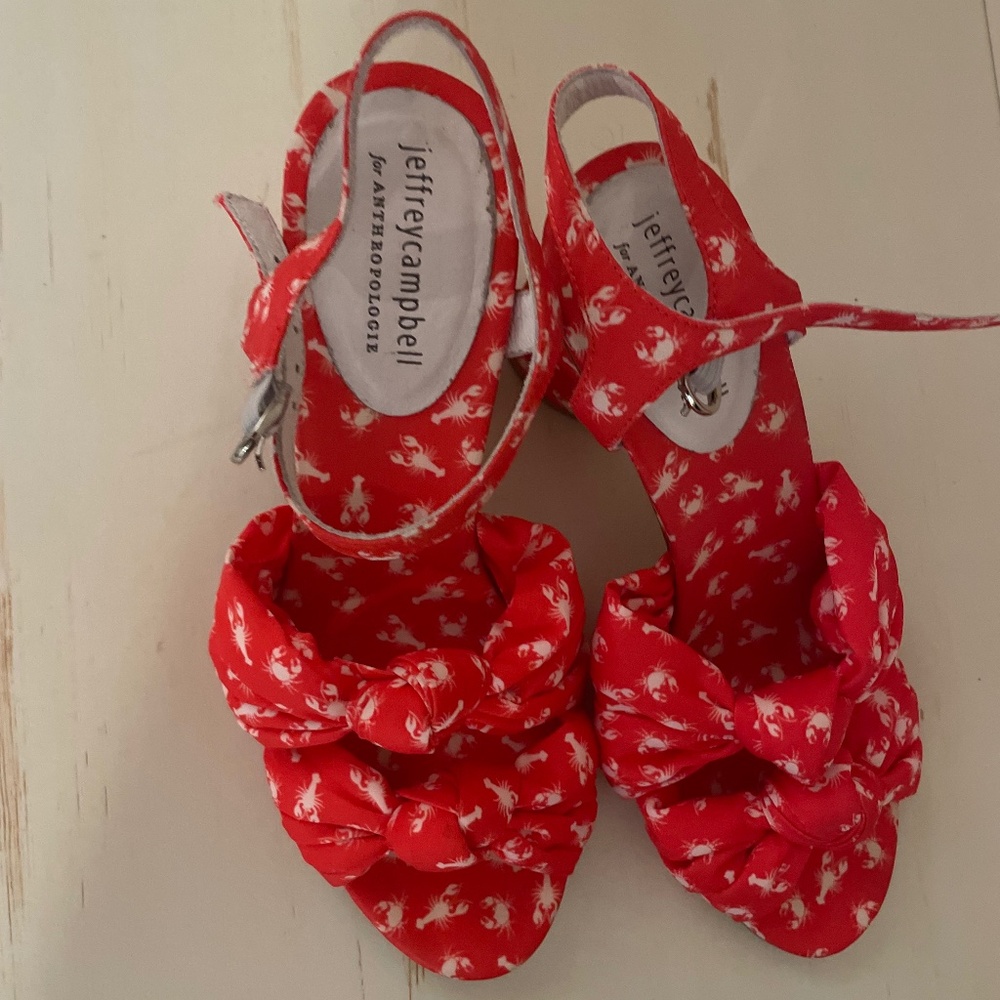 Anthropologie lobster heels
